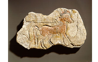 Chariot horse relief
