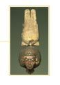 Queen Tiye wearing a Hathor headdress