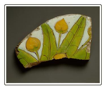 tile fragment with mandrakes