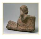 Unfinished statuette of Akhenaten kneeling