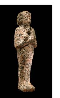 Shabti of Akhenaten with a bag wig